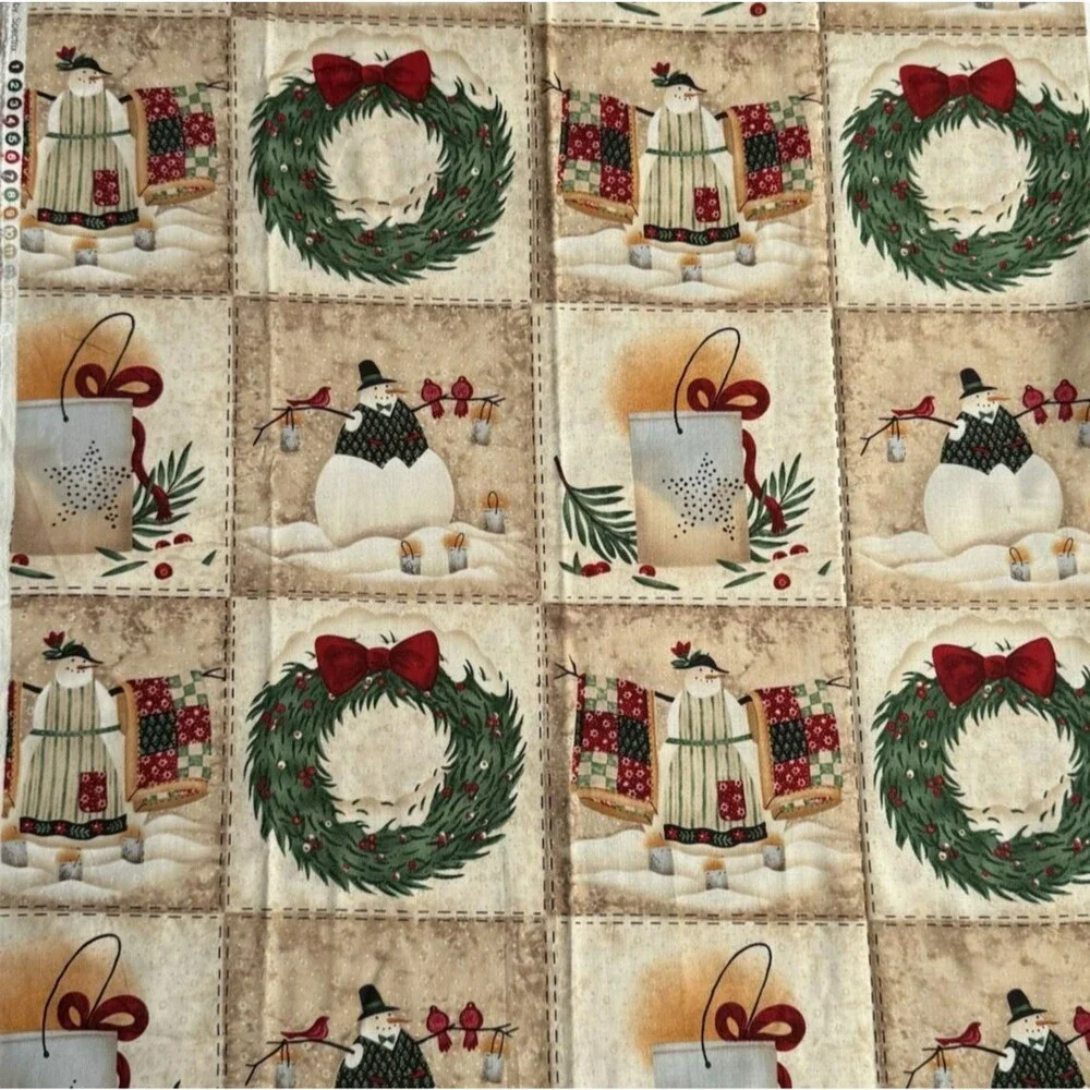 Cabin Cloth Christmas Carol Endres Spectrix 2003 Quilt Blocks Cheater Quilt 57
